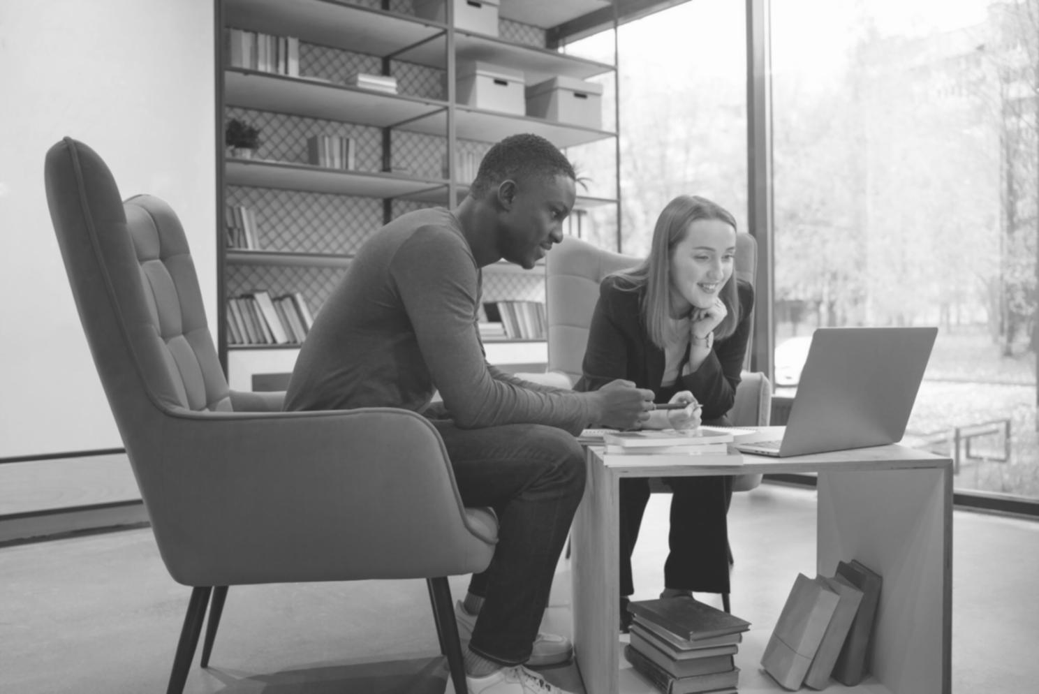 Financial planning meeting with documents spread on table
